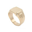 Bague chevalière carré plaqué or - Homme (0101.064.5021)