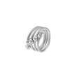 Bague spirale - Acier brillant