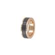 Bague acier rose pour homme