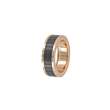 Bague acier rose pour homme