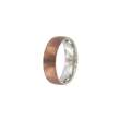 Bague acier 'chocolat' pour homme