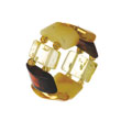Bague ambre élastique