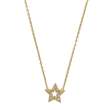 Collier étoile Plaqué Or avec oxydes de zirconium