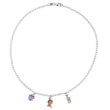 Collier 'Dora Exploratrice' en argent 925/1000e - Multicolore - Enfant