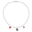 Collier 'Dora Artiste' en argent 925/1000e - Multicolore - Enfant