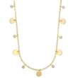 Collier argent doré de pampilles rondes et d'oxydes de zirconium (31710613D)