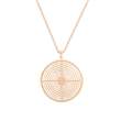 Collier acier rose pour homme