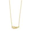 Collier UNE HISTOIRE DE COEUR argent 925/1000 doré orné d'une aile (31710768D)