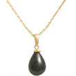 Collier plaqué or Kariani II noire