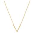 Collier plaqué or triangle (38+2+2 cm) - (301996-40)