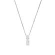 Collier argent rhodié 925/1000e et Oxyde de Zirconium