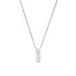 Collier argent rhodié 925/1000e et Oxyde de Zirconium