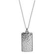 Collier Acier plaque rectangulaire martelée (317664)