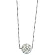 Collier argent 925/1000e et cristal de Swarovski blanc