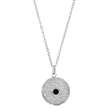 Collier en Acier martelé et cristal noir (317679)