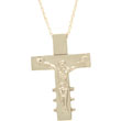 Collier argent Crucifix  V