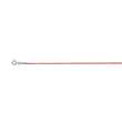 Collier cordon synthétique fuschia - 1.2mm - Argent 925/1000 rhodié