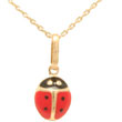 Collier plaqué or coccinelle II - Enfant