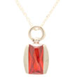 Collier argent Sirine VII rouge