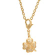 Collier plaqué or 'Lucky blanc