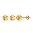 Boucles d'oreilles boules en Or 375/1000, 7mm (393035)