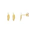 Boucles d'oreilles en forme de plume en Or 375/1000e (393402)