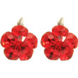 Boucles d'oreilles Ghoneexa rouges