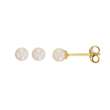 Boucles d'oreilles avec perle d'eau douce ronde en Or 750/1000 (3030244)