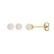 Boucles d'oreilles avec perle d'eau douce ronde en Or 750/1000 (3030244)