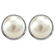 Boucles d'oreilles argentées - Perles de Majorque