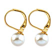 Boucles d'oreilles plaqué or - Perles de Majorque