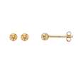 Boucles d'oreilles boules en Or 750/1000 (303041)