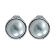 Boucles d'oreilles argentées - Perles de Majorque