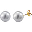 Boucles d'oreilles plaqué or - Perles de Majorque
