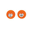 Boucles d'oreilles argent 925/1000e - Orange