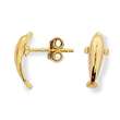 Boucles d'oreilles plaqué or dauphin - (102026)