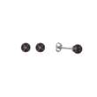 Boucles d'oreilles argent rhodié 925/1000e - Violettes