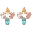 Boucles d'oreilles argent Ecenis multicolores