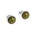 Boucles d'oreilles 925/1000e et ambre