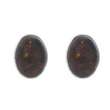 Boucles d'oreilles 925/1000e et ambre