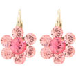 Boucles d'oreilles flora roses