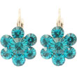 Boucles d'oreilles flora bleues