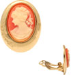 Boucles d'oreilles Joséphine dorées (Clip)
