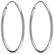 Boucles d'oreilles créoles argent 925/1000e (35 mm)