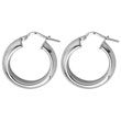 Boucles d'oreilles créoles argent 925/1000e (20 mm)