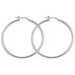 Boucles d'oreilles créoles argent 925/1000e (30 mm)