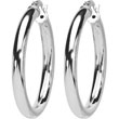 Boucles d'oreilles créoles argent 925/1000e (25 mm)