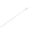 Chaîne de cou maille figaro simple argent 925/1000 (50 cm)
