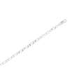 Chaîne de cou maille figaro simple argent 925/1000 (50 cm)