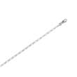 Chaîne de cou maille figaro simple argent 925/1000 (50 cm)